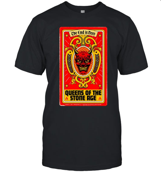 Poster Queens Of The Stone Age Bridgeport, CT Event 2023 T-Shirt