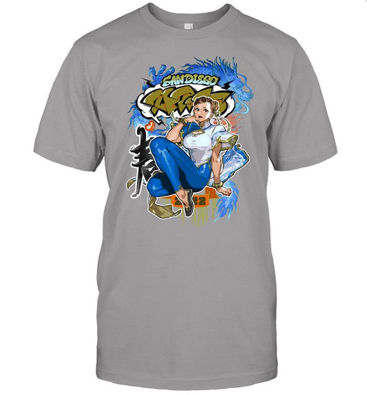 SDCC 2022 Exclusive Udon Street Fighter 6 Chun-Li Con Graffiti Tee Shirt