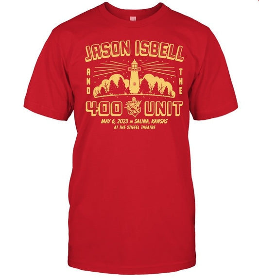 Jason Isbell And The 400 2023 Salina, Kansas T-Shirt