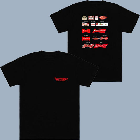 Budweser Logo 1876 - 2016 All  T-shirt -2 Side - Choose Your Style - Multiple Sizes Available - Fashion For All Genders - Color Choices For You - Casu