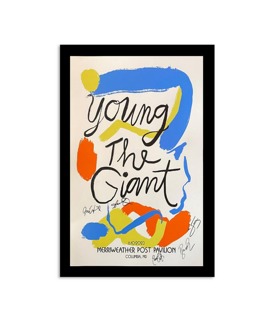 Poster Young The Giant 6102023 Merriweather Post Pavilion Columbia MD