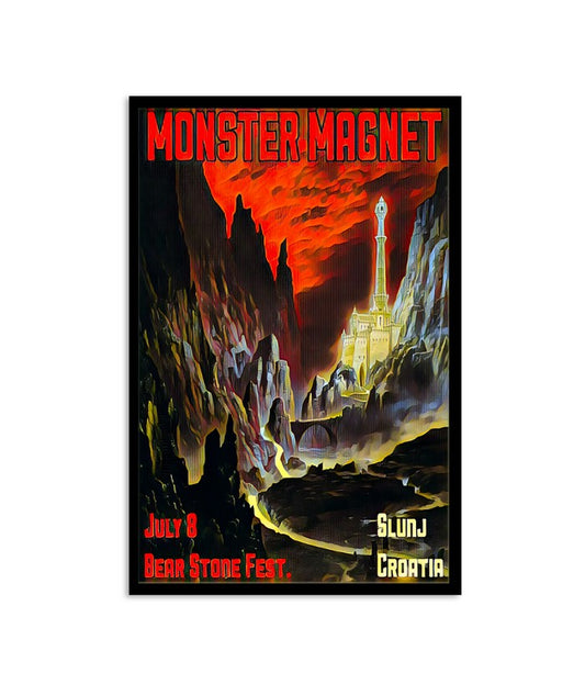 July 8, 2023 Monster Magnet Bear Stone Fest Slunj Croatia Poster