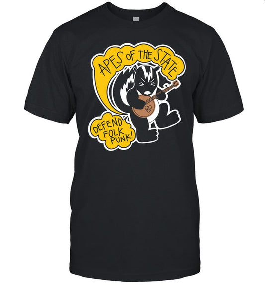 Apes Of The State Defend Folk Punk Tee