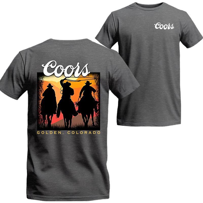 Coors Cowboy T-shirt Unisex T-Shirt , Coors Short Sleeve Tee, Unisex Shirt