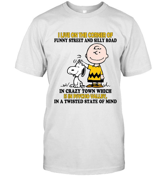 I LIVE ON THE CORNER OF FUNNY STREET AND SILLY ROAD ã“ã“ãƒŸãƒƒ IN CRAZY TOWN WHICH IS IN PSYCHO VALLEY, IN