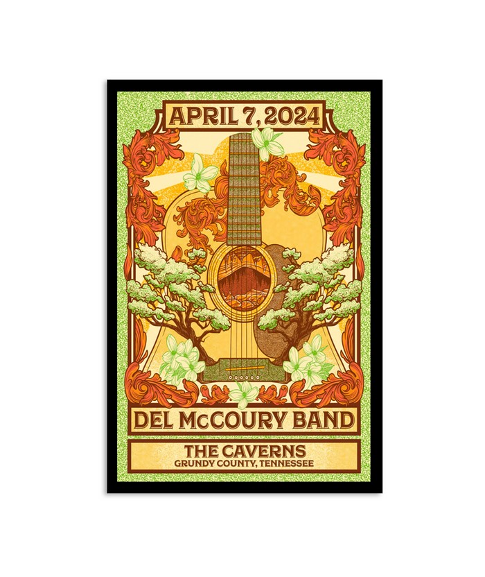 Del McCoury April 7, 2024 The Caverns Grundy County, TN Poster