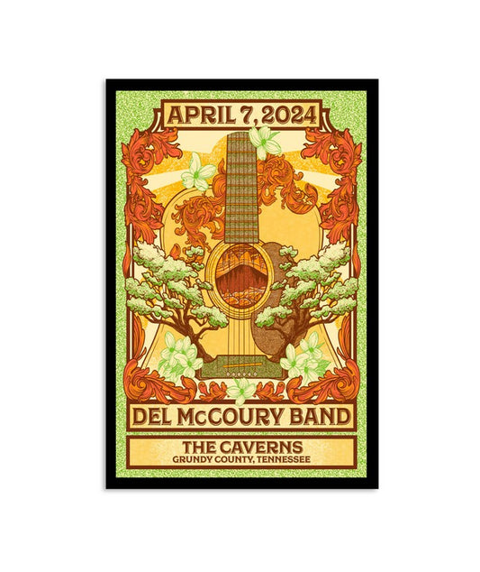 Del McCoury April 7, 2024 The Caverns Grundy County, TN Poster