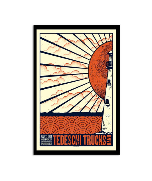 July 7, 2023 Tedeschi Trucks Band Hartford HealthCare Amphitheater, Bridgeport, CT Poster