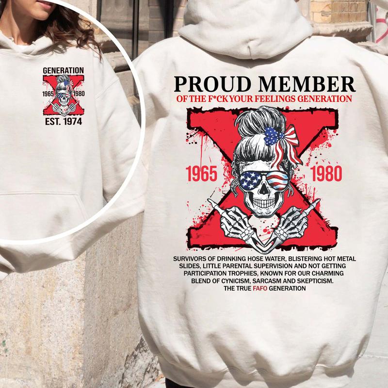 New Version Generation X Customize Year Of Birth Shirt, Gen X Raised On Hose Water And Neglect T-Shirt - Vintage Inspired Funny Saying Sarcasm Quotes Shirt