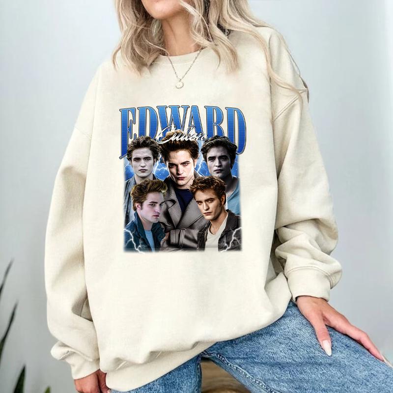 Edward Cullen T Shirt, Edward Cullen Vintage 90's Tee, Robert Pattinson Fan Made Tee, Team Edward Tee