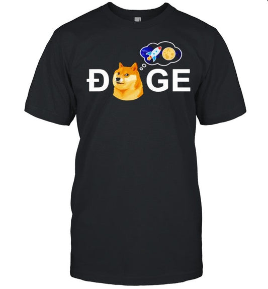 Dogecoin Doge go to the space meme coin shirt_1