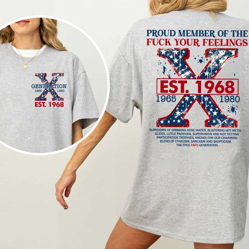 Gen X Custom Shirt Raised On Hose Water & Neglect T-Shirt, Funny Vintage Inspired GenX Humor Tee