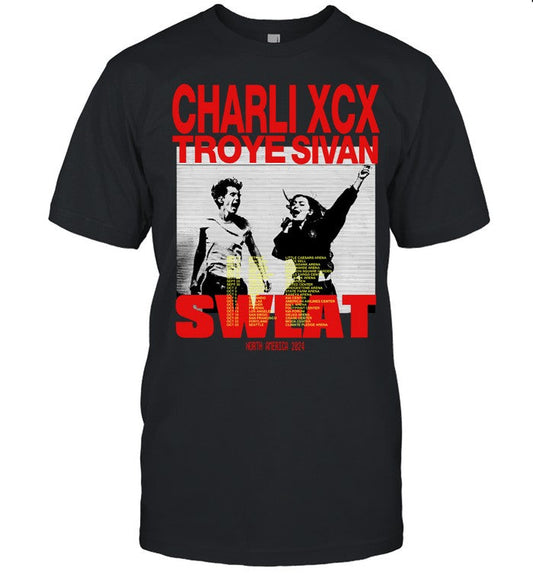 Limited Charli XCX Troye Sivan Sweat North America 2024 Shirts