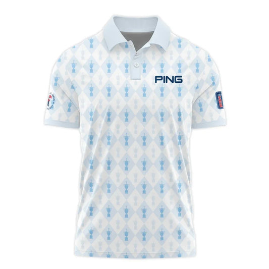 PGA Tour 124th U.S. Open Pinehurst Ping Polo Shirt Sports Pattern Cup Color Light Blue Polo Shirt Fo