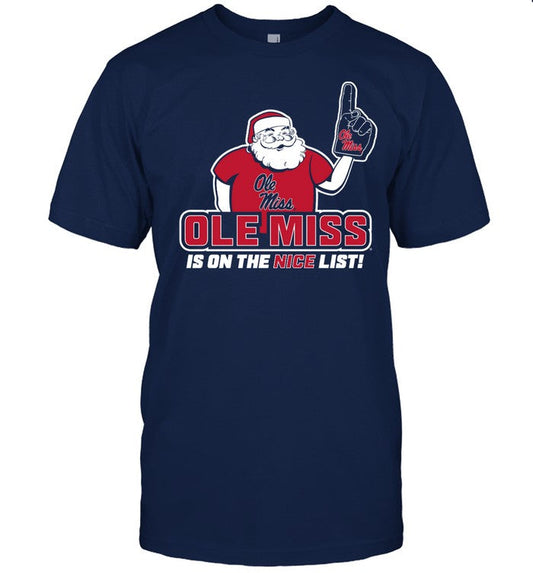 Ole Miss Is On The Nice List Shirt