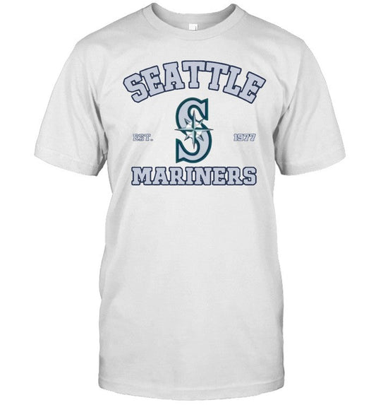 Seattle Mariners Est 1977 Crewneck New Tee