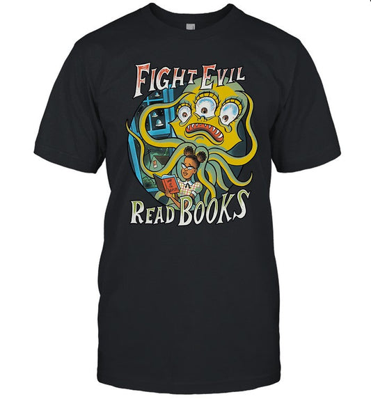 Shirt Fight Evil, Read Books 2024
