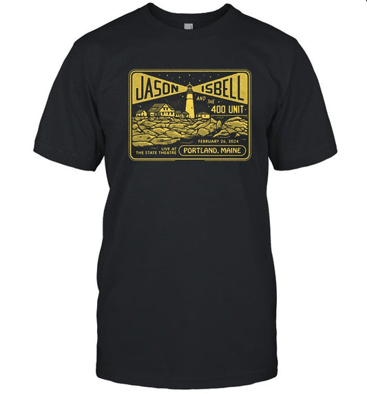 Jason Isbell and the 400 Unit Feb 26 2024 Portland, Maine Tshirt