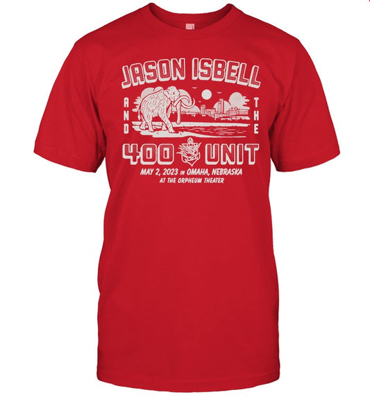Jason Isbell And The 400 Unit Omaha, NE 2023 T-Shirt