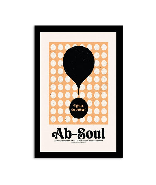 Poster Ab Soul Goldenvoice Presents June 14 15 2023 The New Parish Oakland CA