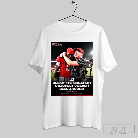 Poster Georgia Bulldogs Football Kelee Ringo One Of The Greatest Coaches Ive Ever Been Around On Kirby Smart T Shirt