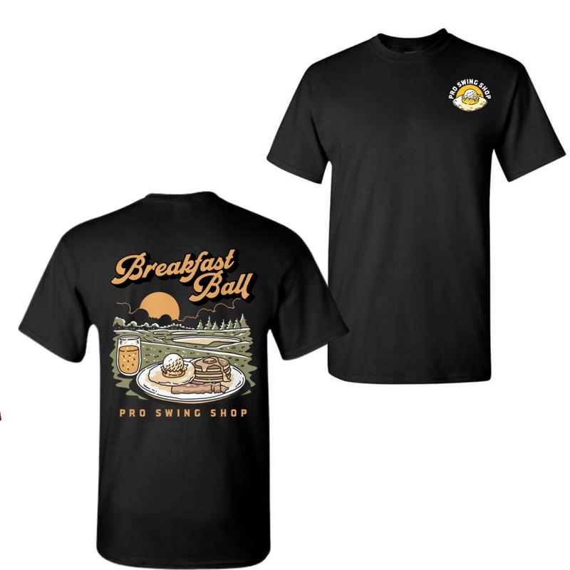 Breakfast Ball Pro Swing Shop T-shirt Double Side  For Men For Women, Unisex T-Shirt