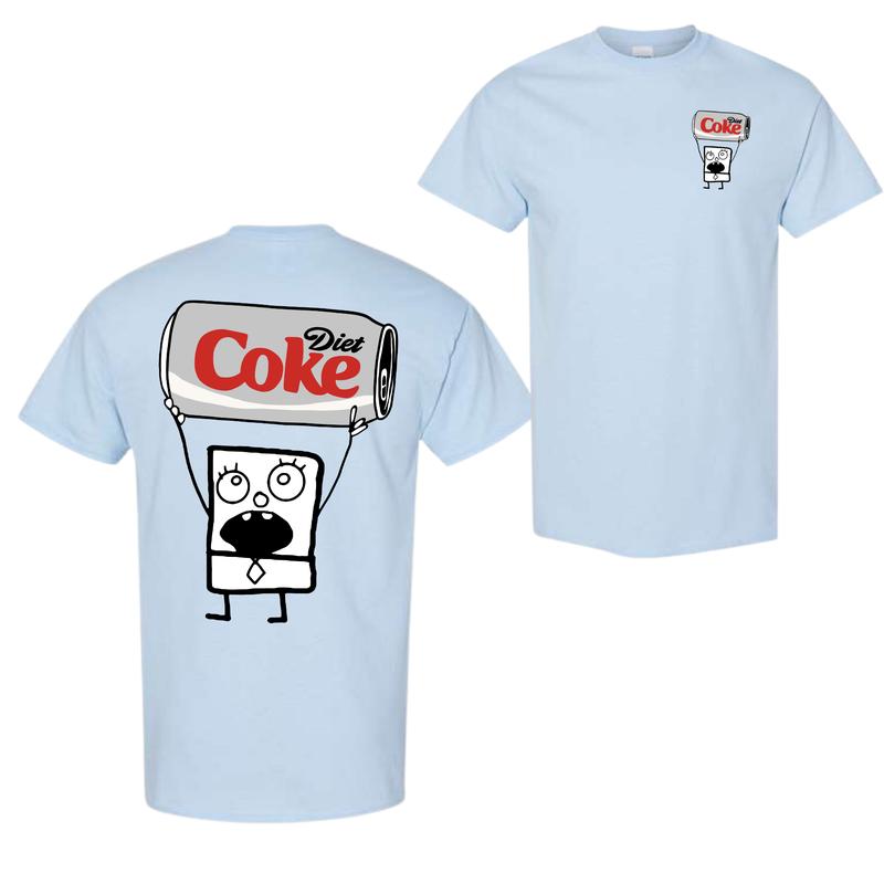 Doodlebob Diet Coke 2-Sided Hoodie, Sweatshirt, and T-Shirt - Funny Full-Color Unisex Design for Summer, Perfect for Men and Women, Great Gift for All