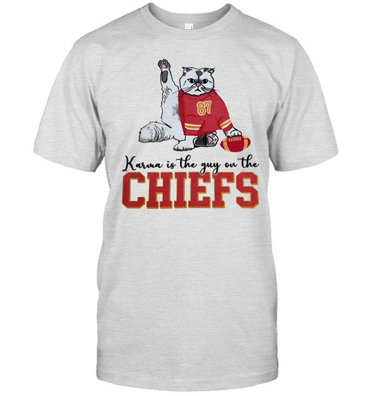 Shirt Karma Is The Guy On The Chiefs Cat 87