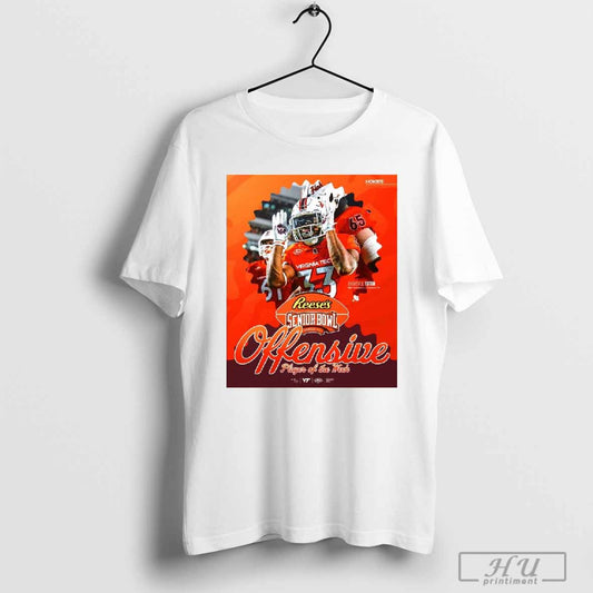 Poster Reeseâ€™s Senior Bowl Virginia Tech Football Bhayshul Tuten Co-Offensive Player Of The Week T-shirt