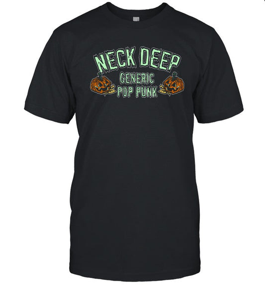 Limited Neck Deep Generic Pop Punk Glow In The Dark Pumpkin Edition Shirt