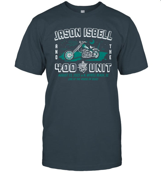 Jason Isbell and the 400 Unit august 13 2023 House of Blues Myrtle Beach, North Myrtle Beach, SC tee