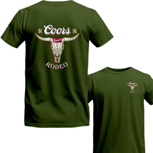 Coors Banquet Rodeo Graphic T-Shirt - Vintage Over Gift For Her Gift 2 Sides TShirt Unisex Shirt Menswear top Underwear Streetwear