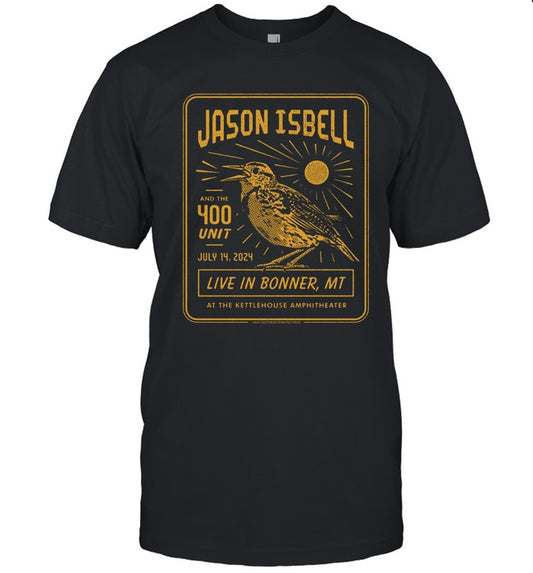 Limited Jason Isbell And The 400 Unit KettleHouse Amphitheater Bonner Montana July 14 2024 SHirt