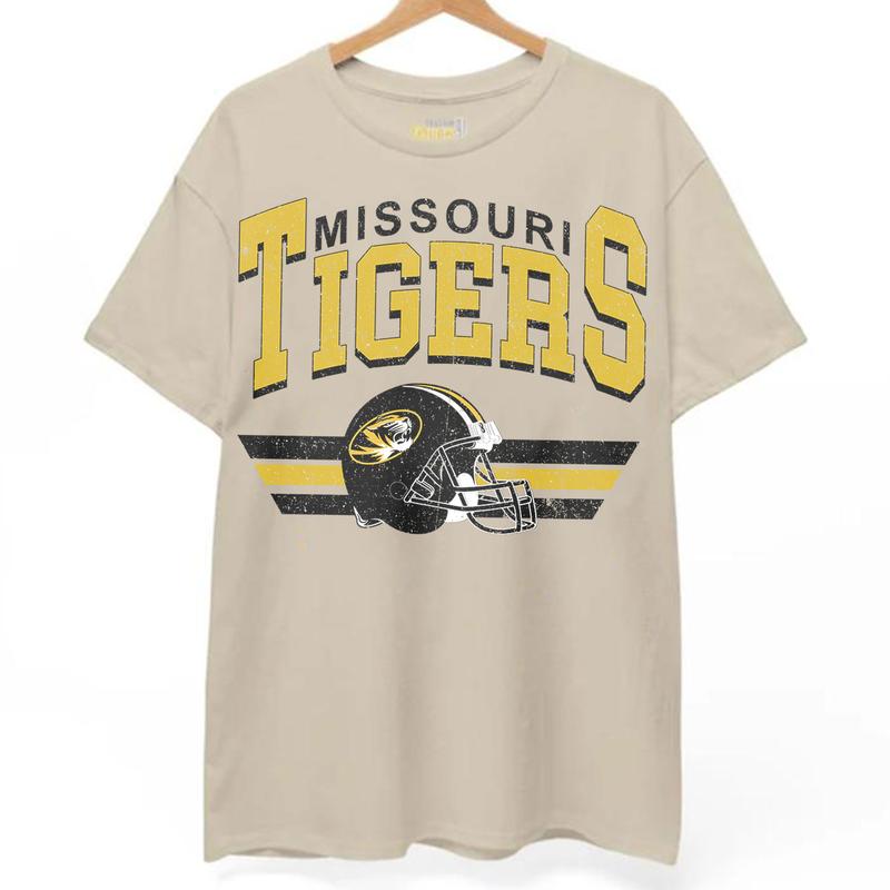 Missouri Tigers Vintage Football NCAA Sweatshirt - Tshirt - Hoodie, University of Missouri Unisex Football NCAA Shirt, Unisex Vintage NCAA Shirt, Classic Football Shirt, Gifts For Football Fan Sport, Cotton, Sweatshirt, Casual Clothes
