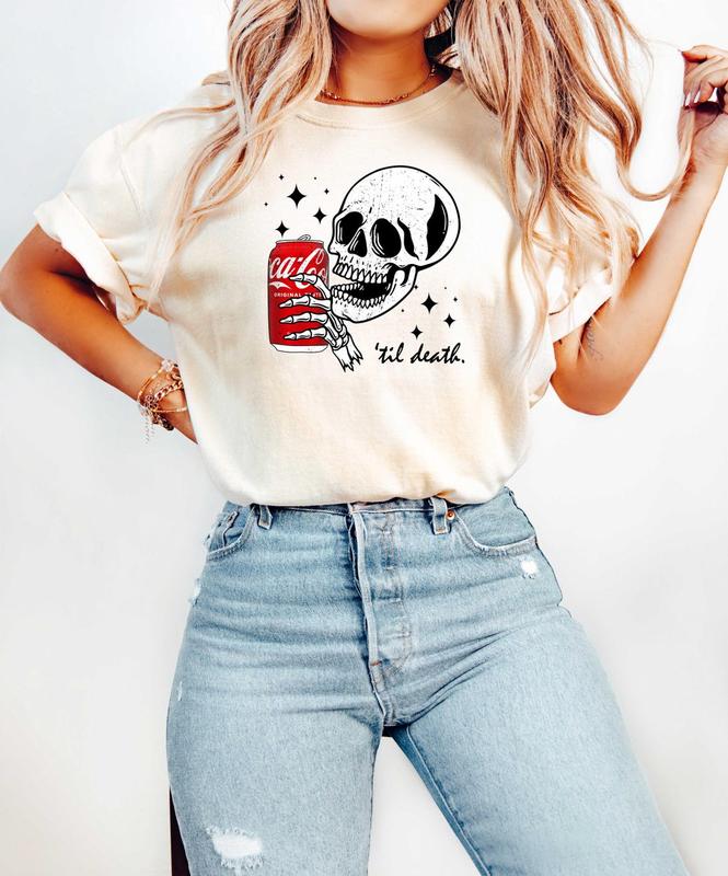 Till Death Cola Sweatshirt, Skeleton Shirt, Halloween Hoodie, Cute Coke Shirt, Skeleton Sweatshirt, Gift For Her, Soda Shirt  T-shirt, sweater and Hoo