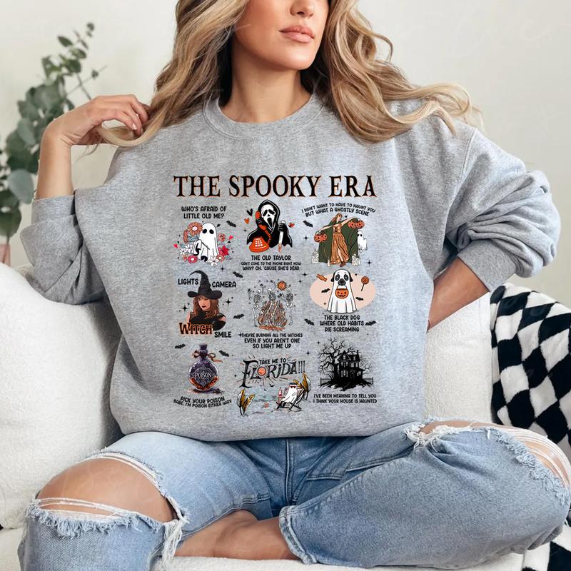 The Spooky Era, Halloween Vibes, Haunted Siprit, Pick your poison TShirt/Crewneck/Hoodie for fan