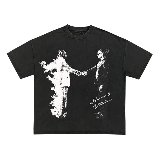Metro Boomin Heroes & Villains Garment Dyed T Shirt Crewneck Classic