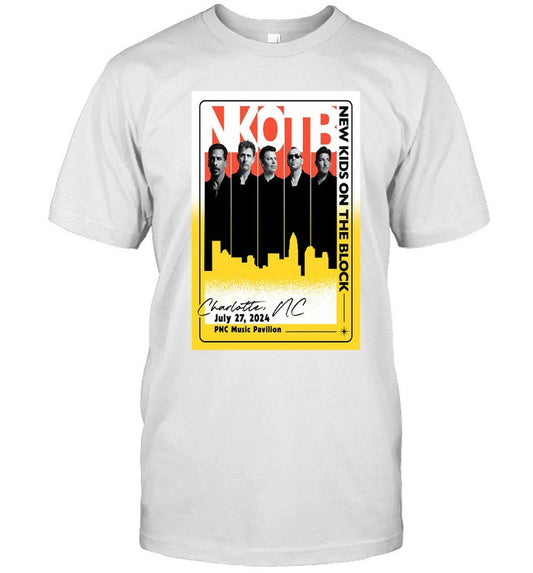 New Kids On The Block Event Charlotte, North Carolina Jul 27th 2024 Limited Tee