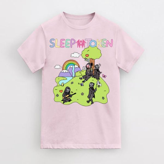 Sleep Token Cowboy Rider Shirt Cute Rainbow T-Shirt , Perfect Tee, Gifts For Boyfriend and Girlfriend T-Shirt Classic Cotton