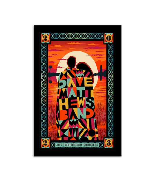 Dave Matthews Band Charleston South Carolina Credit One Stadium 632023 Poster
