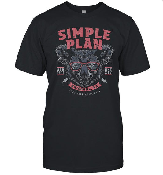 Simple Plan Brisbane Exclusive T-Shirt Black