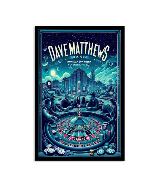 Dave Matthews Band Mohegan Sun Arena Uncasville, CT November 14, 2023 Poster