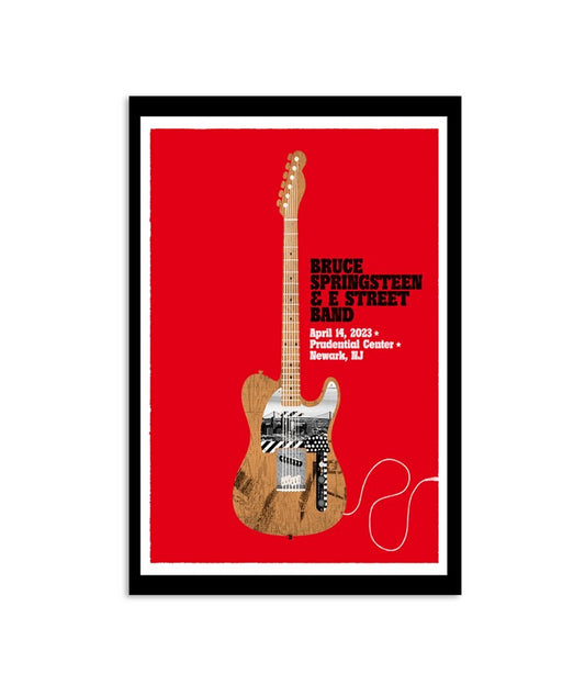 Poster Bruce Springsteen & the E-Street Band April 14 2023 Prudential Center, Newark, NJ