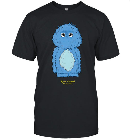 Ed Sheeran Blue Monster Eyes Closed T-Shirt