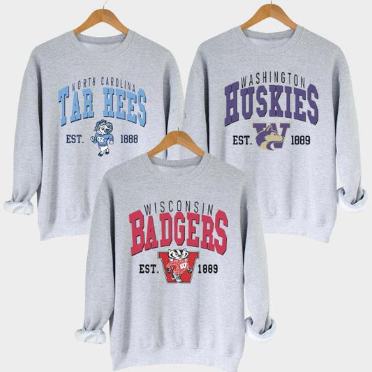 Vintage NCAA College Mascot Team Sweatshirt, Unisex Sweatshirt