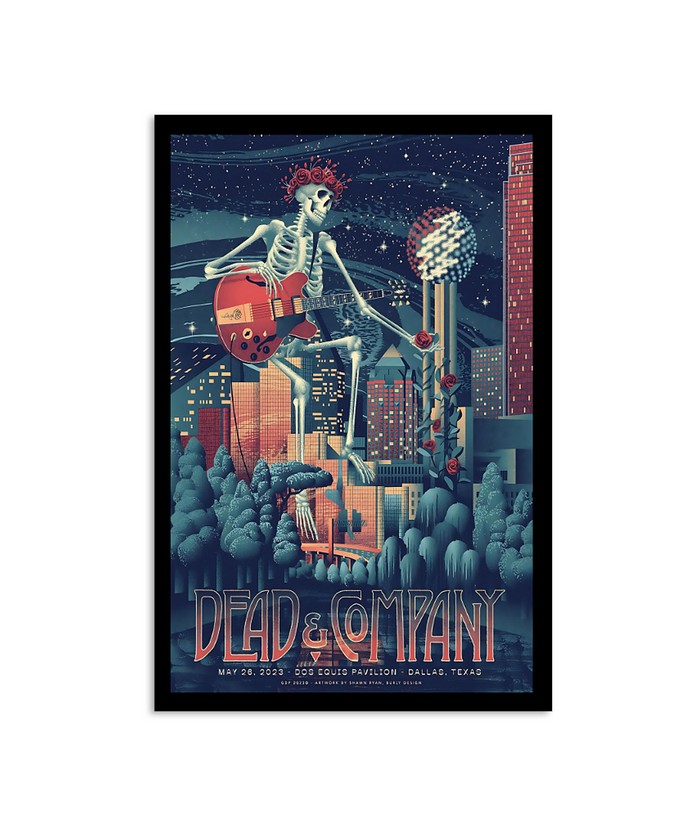 Dead And Company May 26 2023 Dos Equis Pavilion Dallas Texas Poster