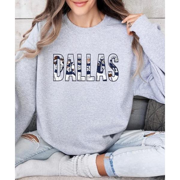 Hot Deal Athletic Dallas Cowboys Players Football Team Crewneck Sweatshirt & Pullover Hoodie & Unisex T-shirt, Football Lovers, Dallas Cowboys Fan Tee, Dallas Merch Casual Cotton Womenswear Sweaters Womenswear Sweaters