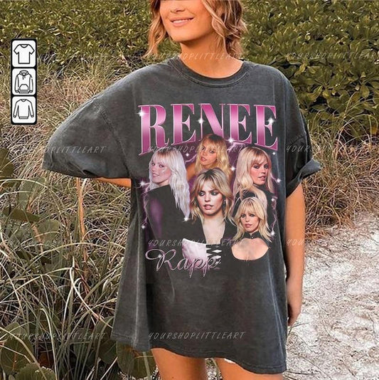 Limited Renee Rapp Vintage T-Shirt- Unisex Tee shirt- Renee Rapp Tour 2024 Gift Bootleg Inspired Sweatshirt - Unisex T-Shirt, Hoodie, Sweatshirt for M