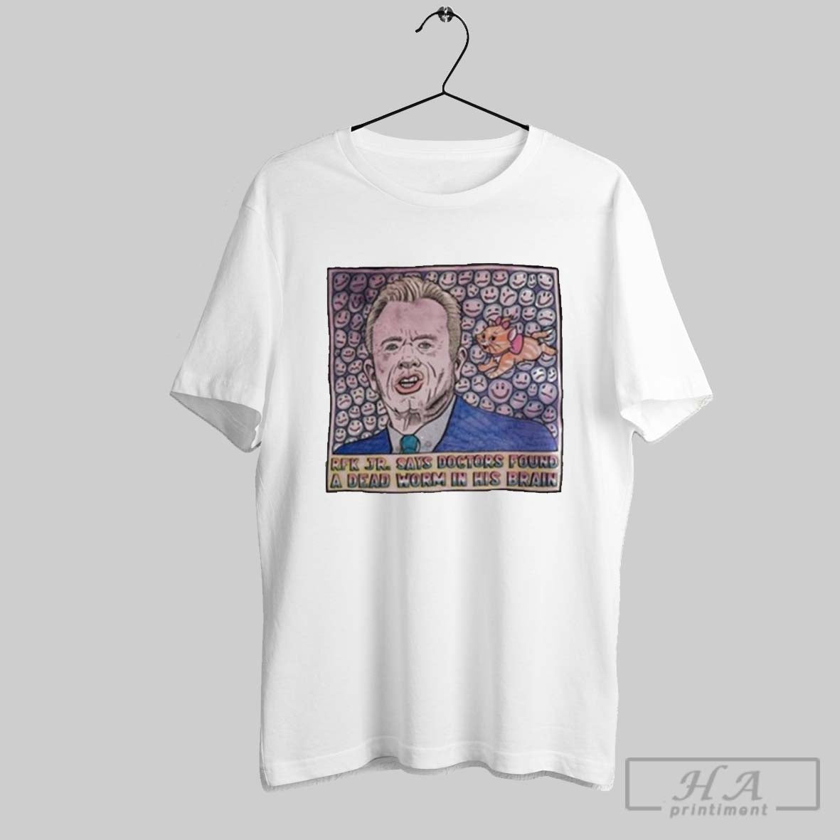 Rfk Jr Says Doctors Found A Dead Worm In His Brain Shirt