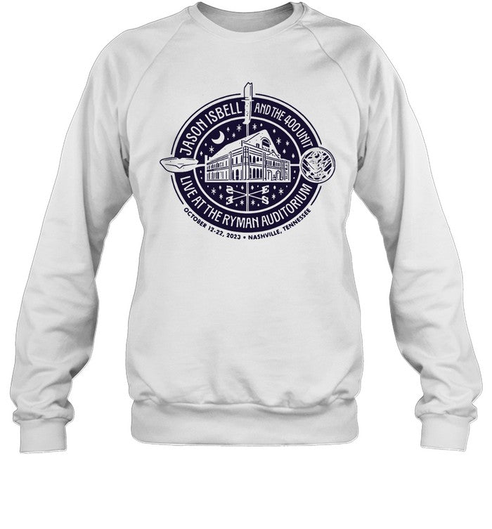 Jason Isbell and the 400 Unit Oct 12-22 2023 Nashville, Tennessee Event Tshirt